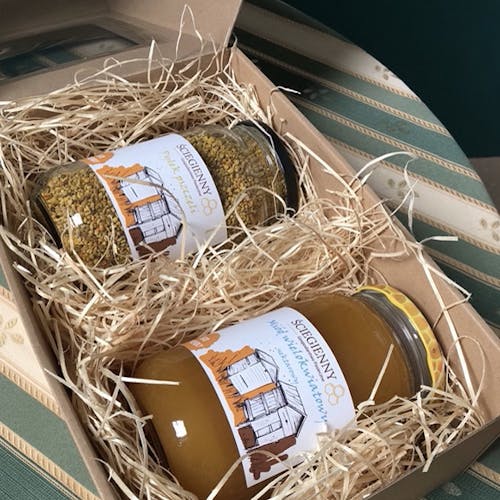 Zestaw: Pyłek pszczeli 600g + miód wielokwiatowy 1,2kg