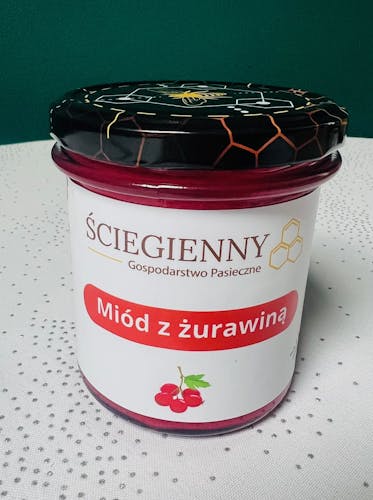 Miód z żurawiną 430g